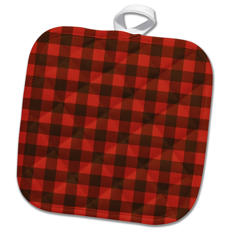 Potholder RedBlack Plaid Insul Bright Trivets Pot Holders Pot Holders